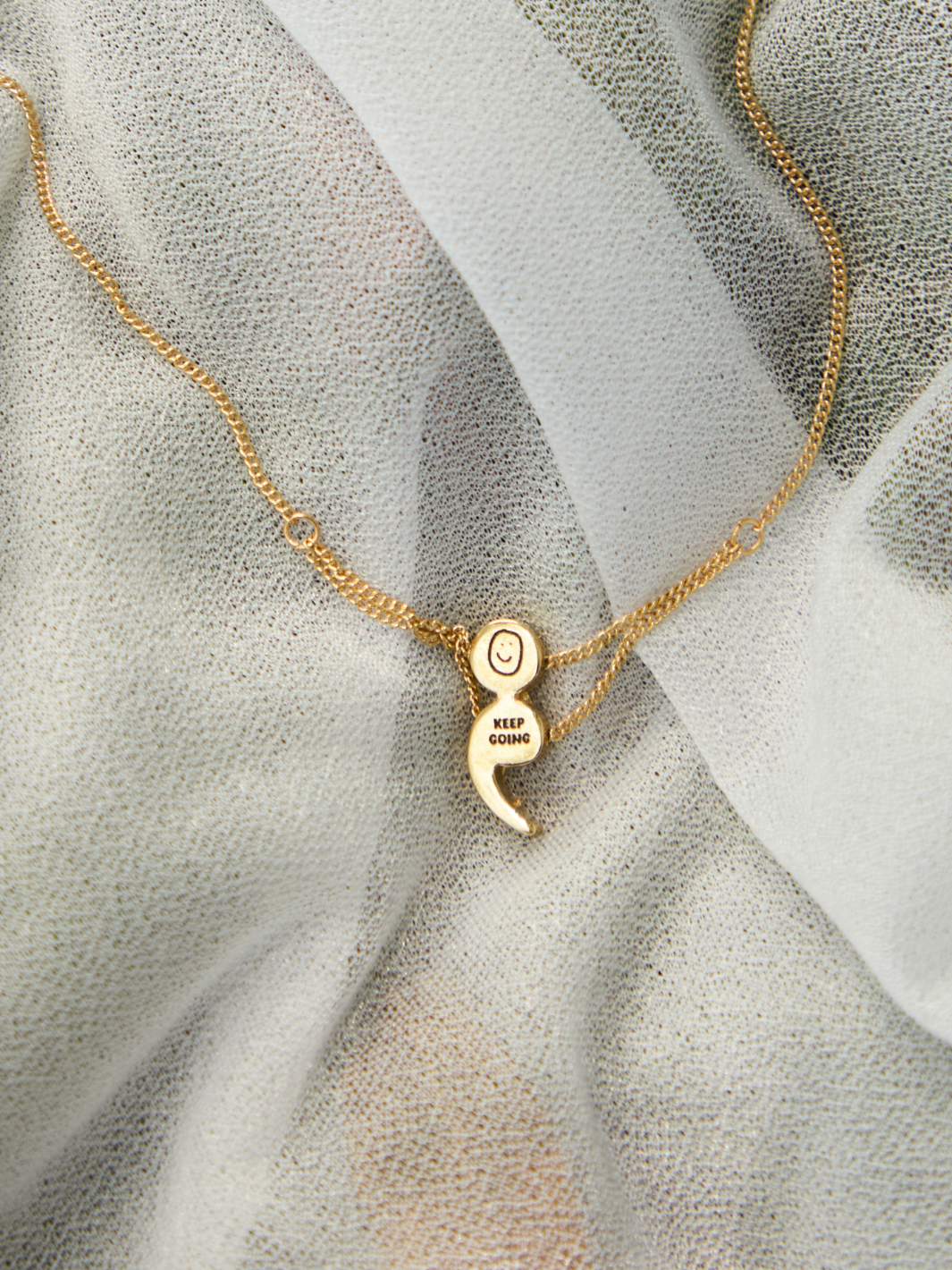 Semicolon Pendant Necklace