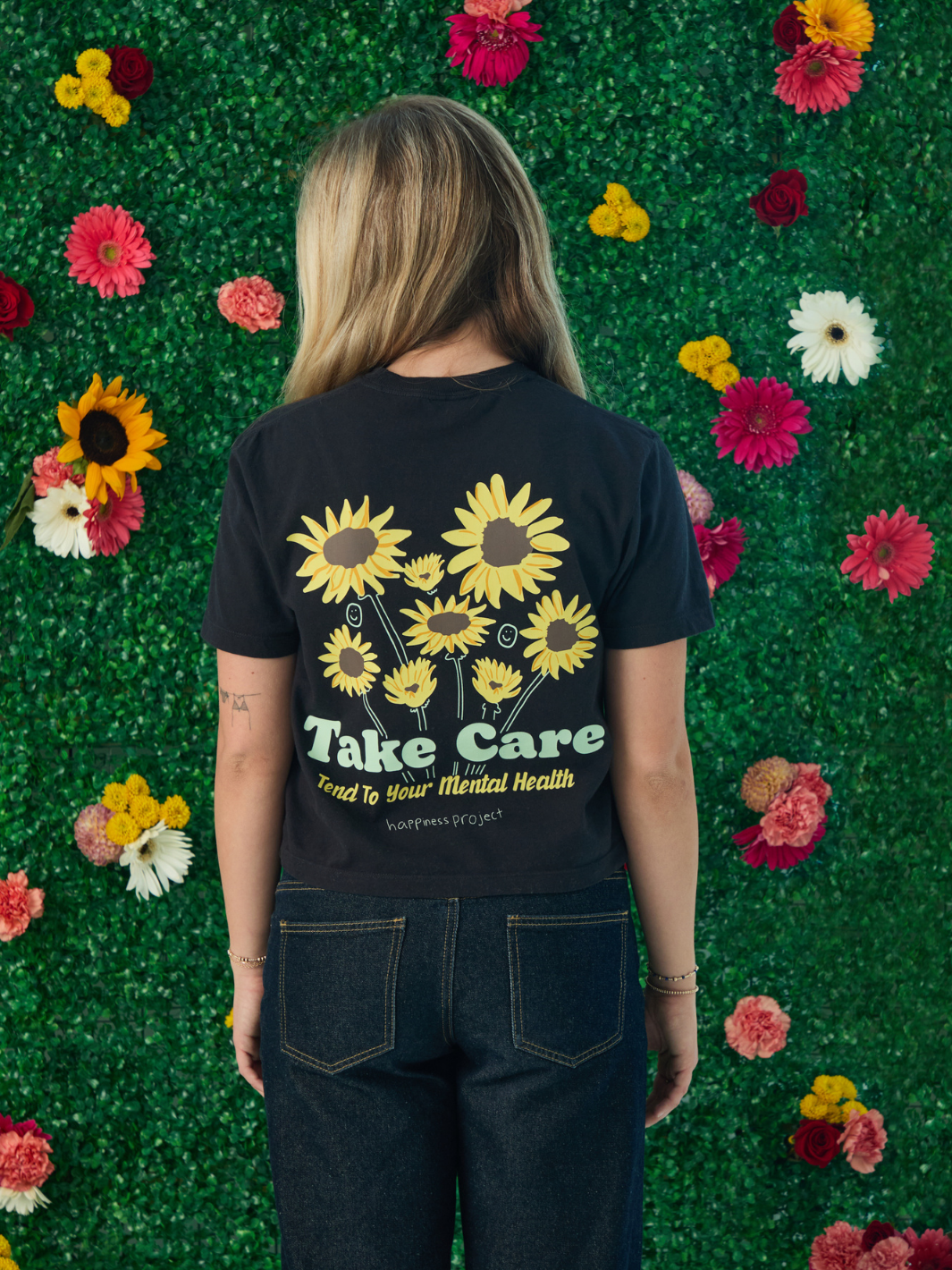 Take Care T-Shirt - Boxy Crop