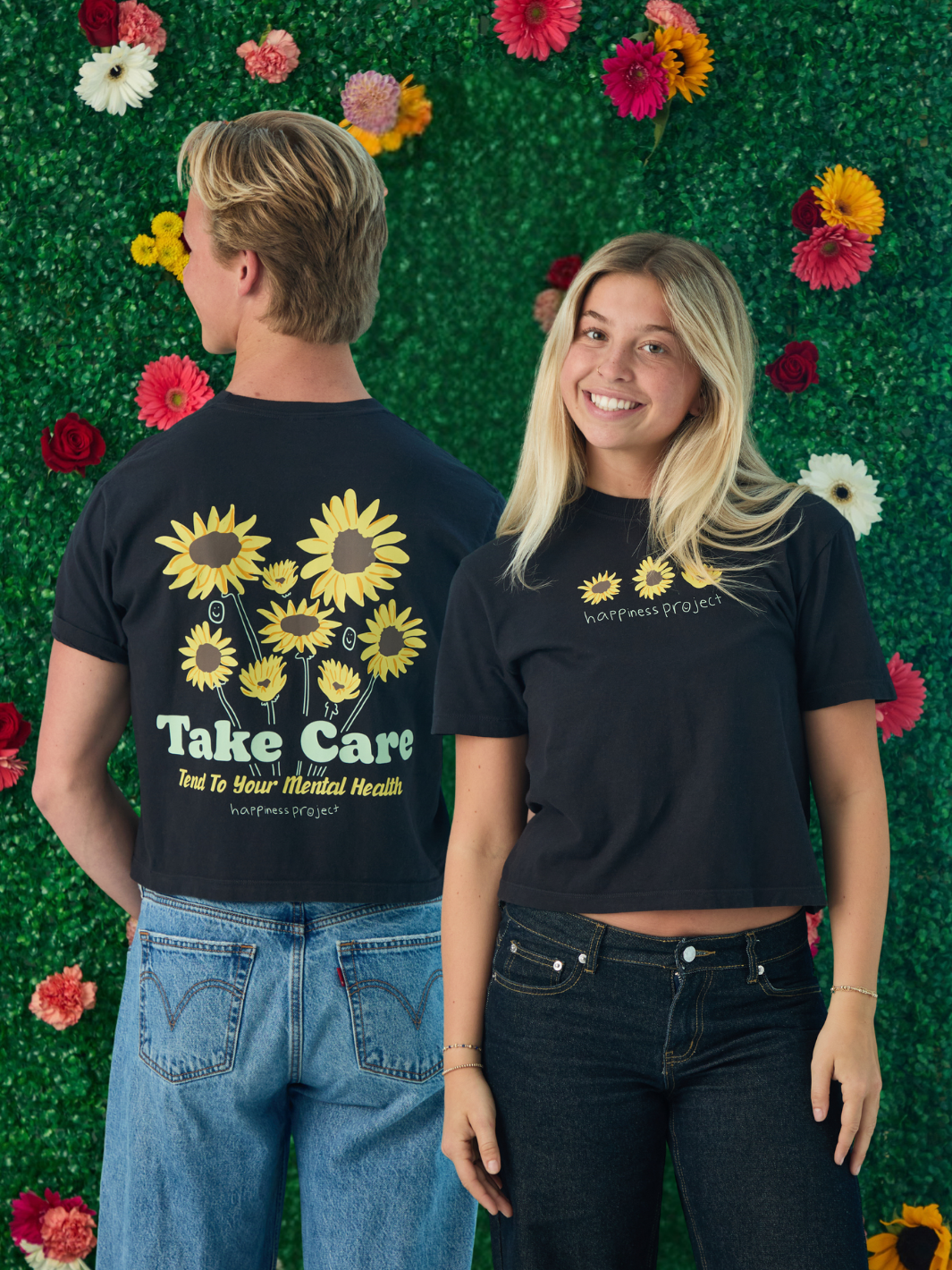 Take Care T-Shirt - Boxy Crop