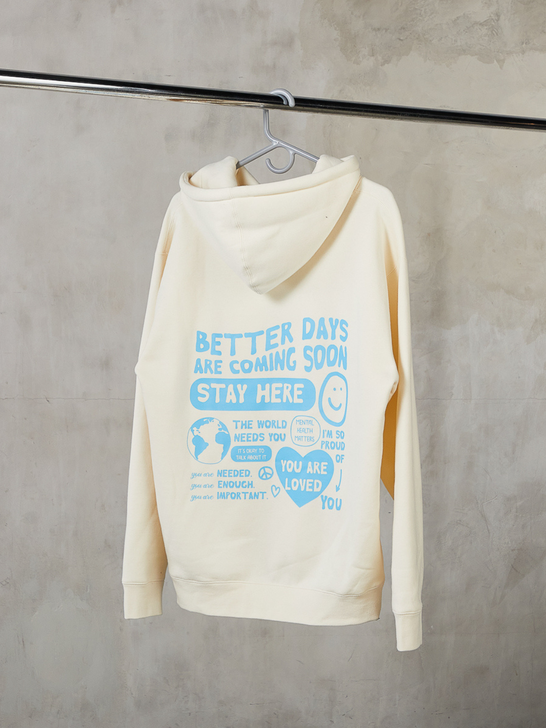 Better Days Ahead Hoodie #color_cream