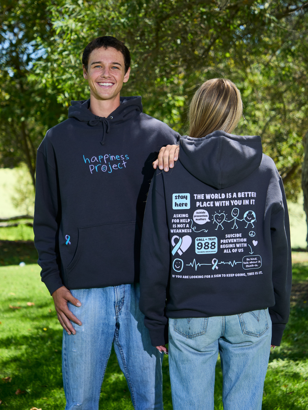 Suicide Prevention Month Hoodie - Pebble