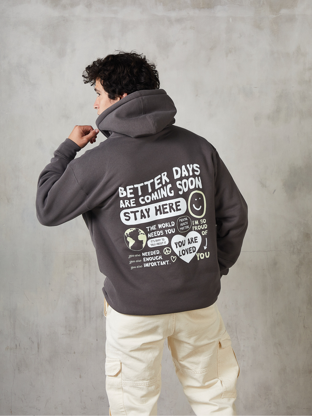Better Days Hoodie - Pepper