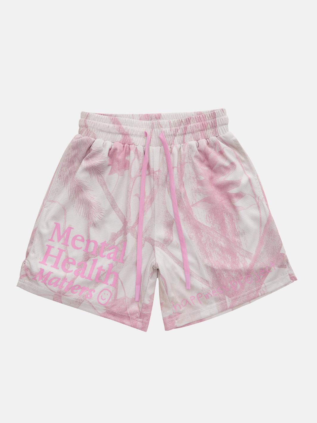 Mental Health Matters Mesh Shorts - Camo / Pink