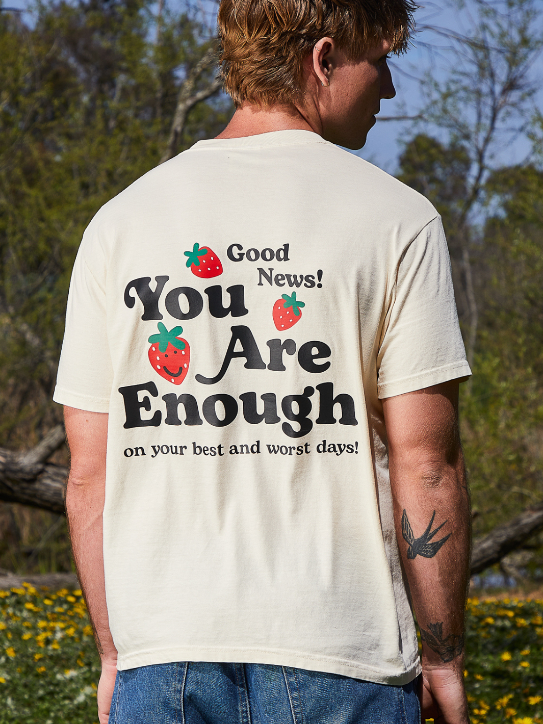 You Are Enough T-Shirt - Cream