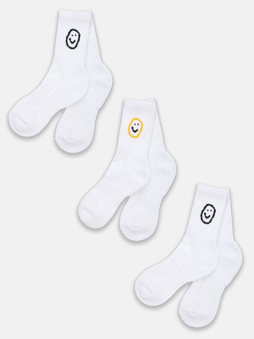 Happiness Crew Socks (3-Pack)