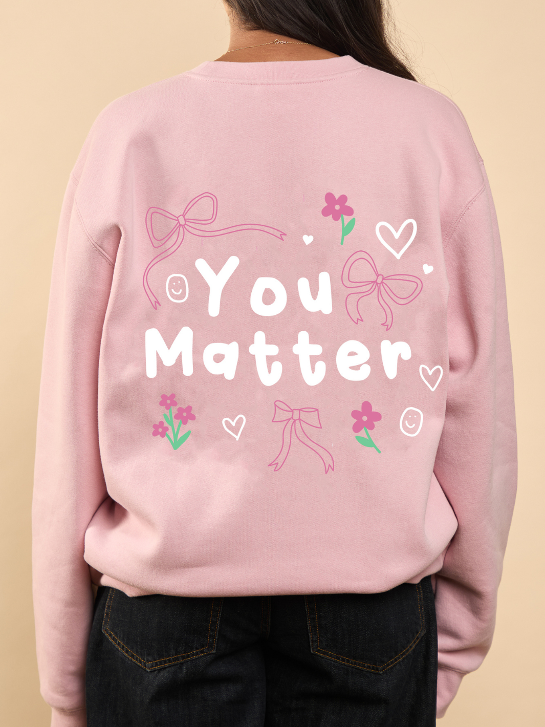 You Matter Bow Crewneck