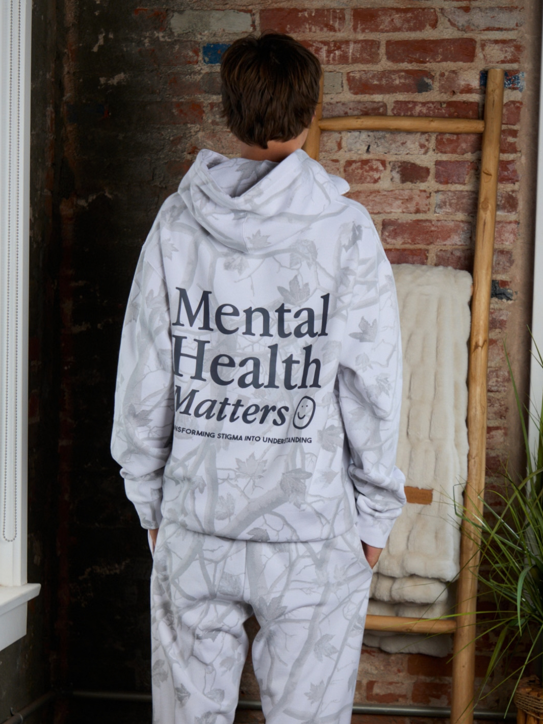 Mental Health Matters Hoodie - White Camo