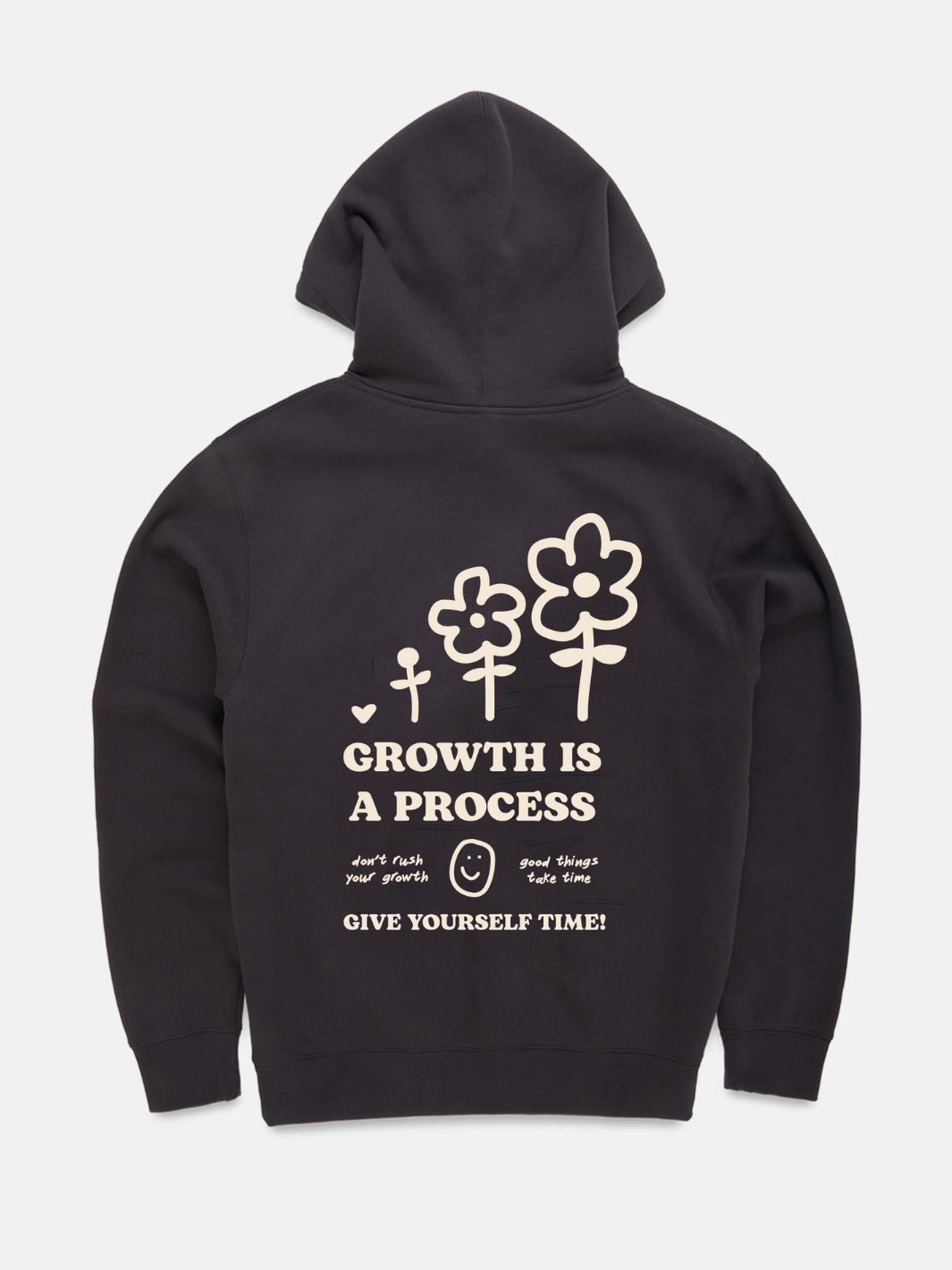 Growth Is A Process Hoodie Pebble
