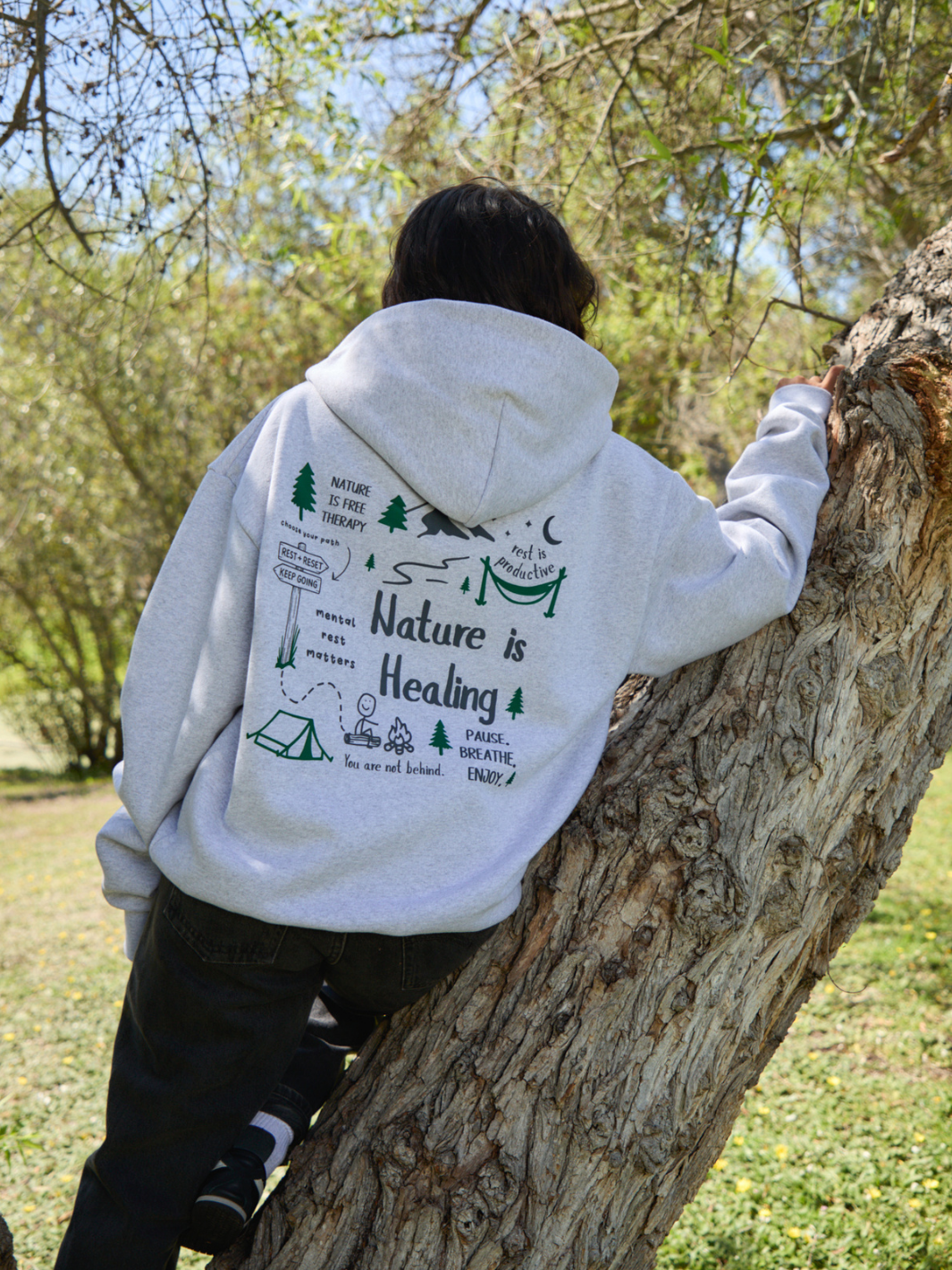 Nature is Healing Zip Hoodie
