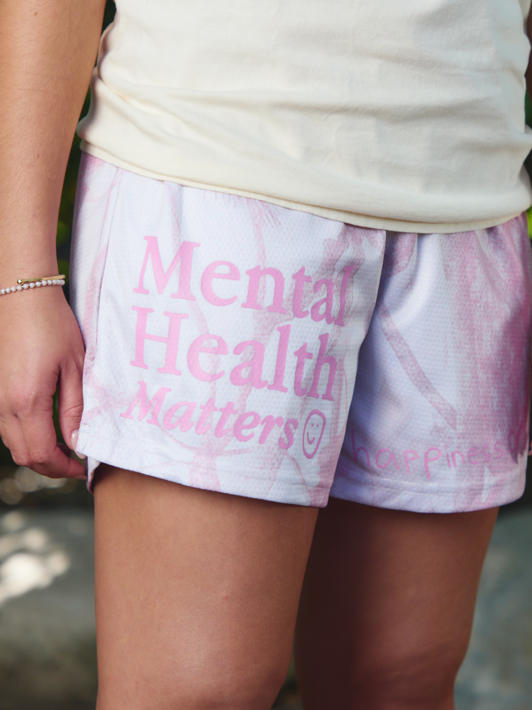 Mental Health Matters Mesh Shorts - Camo / Pink