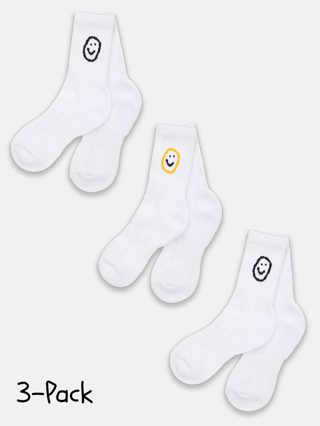 Happiness Crew Socks (3-Pack)