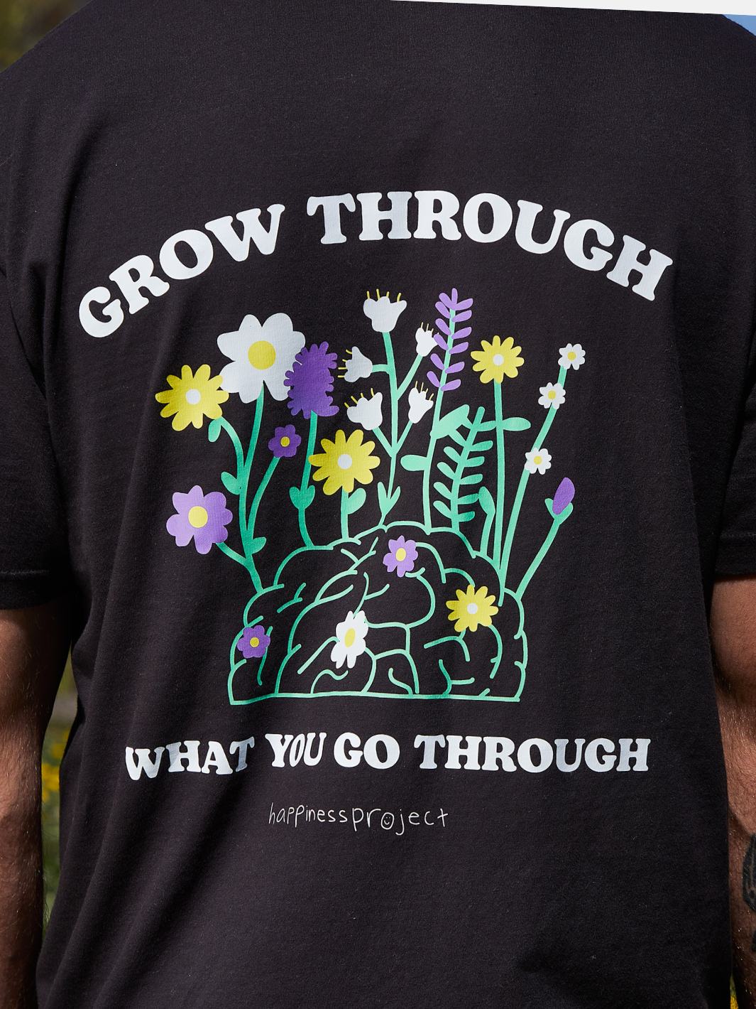 Grow Through T-Shirt - Black