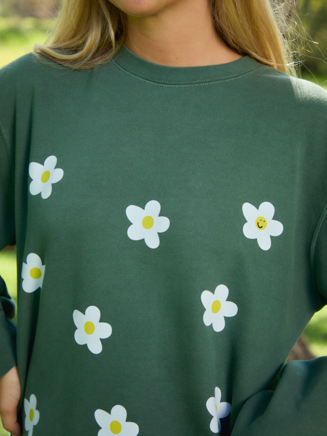 Mental Health Matters Crewneck - In Bloom Green