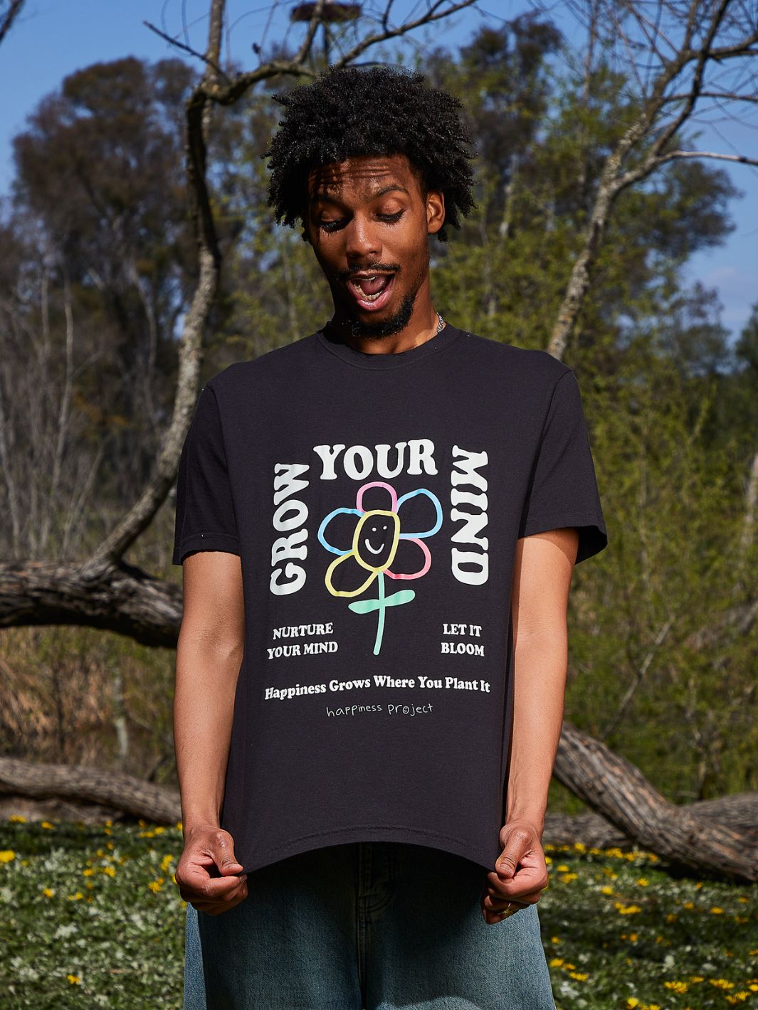 Grow Your Mind T-Shirt - Black
