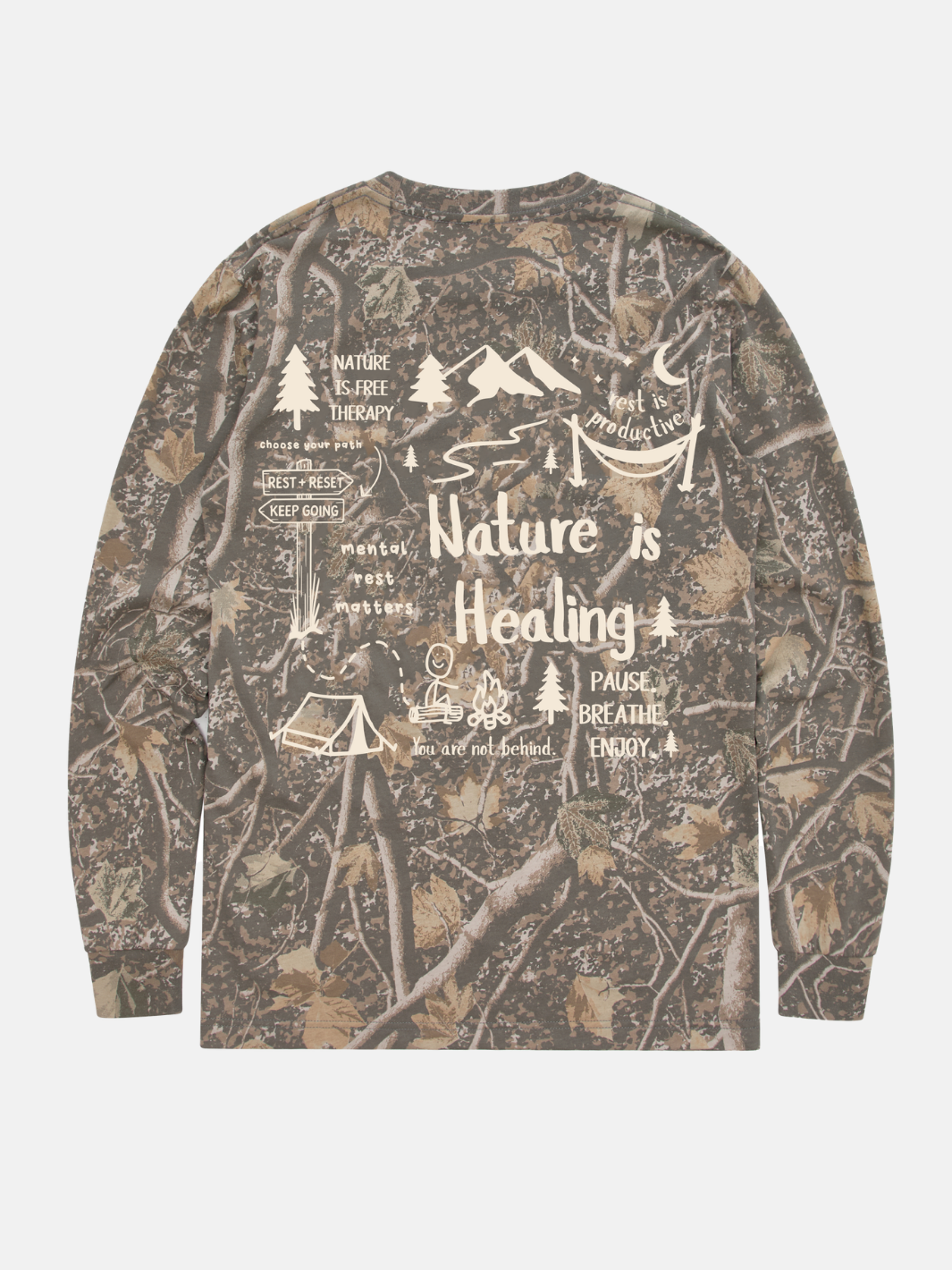 Nature Is Healing Long Sleeve - Camo