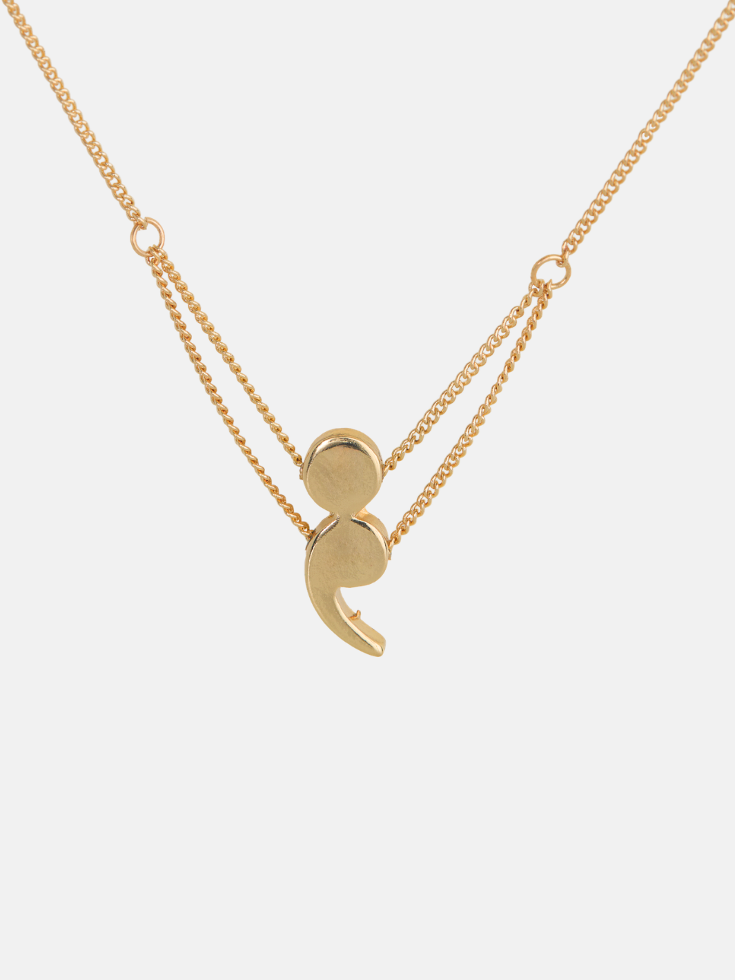 Semicolon Pendant Necklace