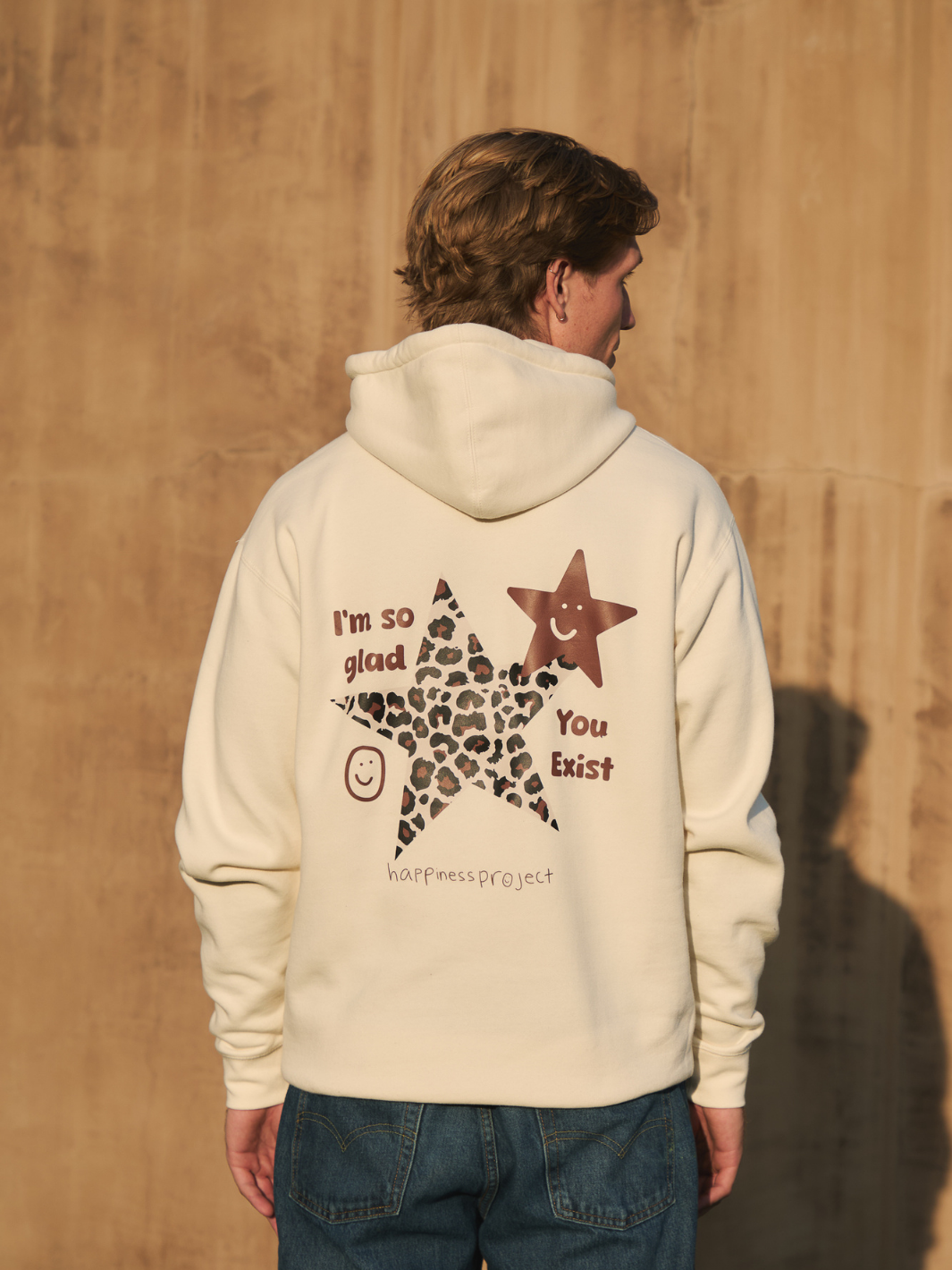 Glad You Exist Hoodie - Cream