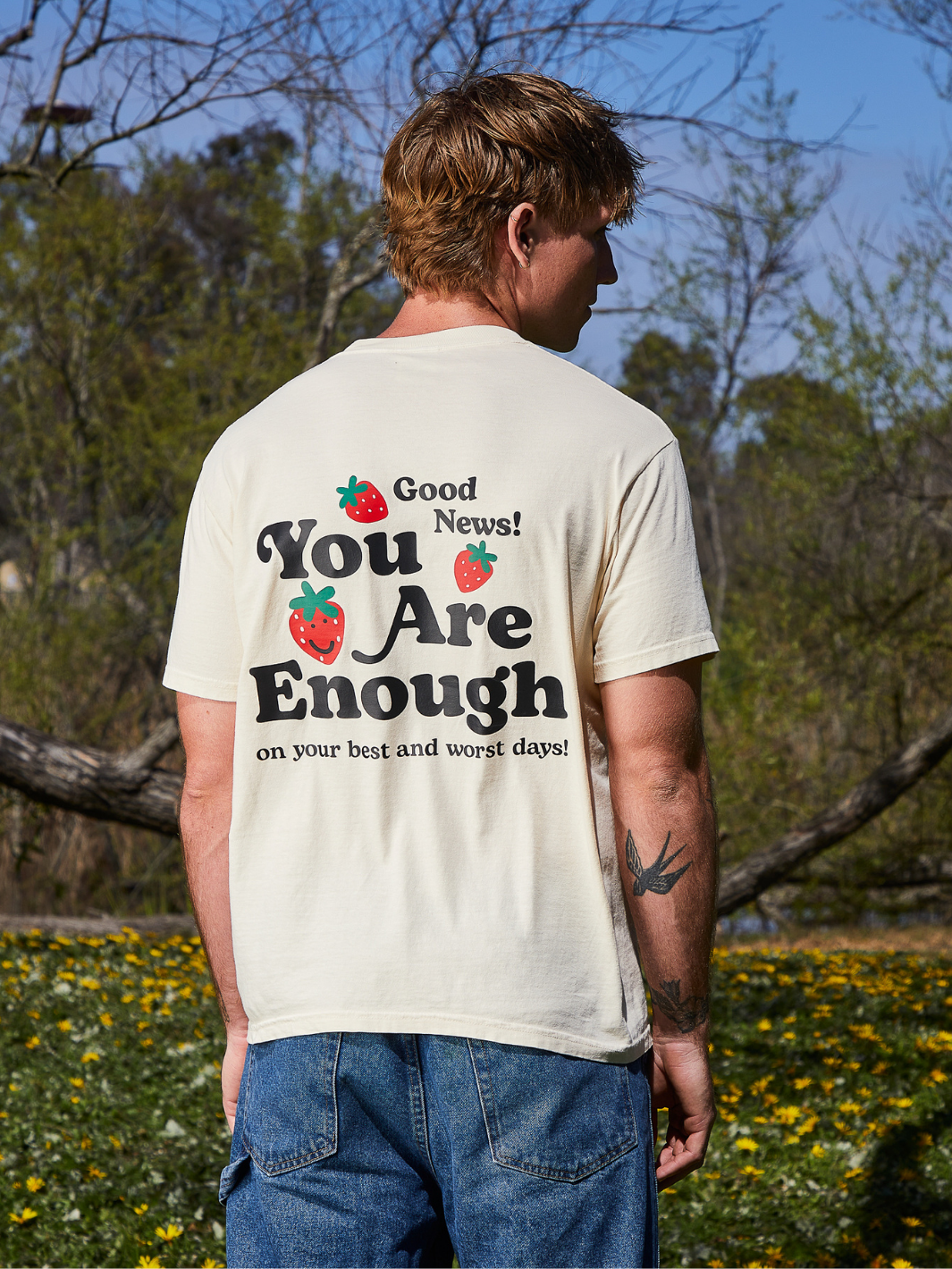 You Are Enough T-Shirt - Cream