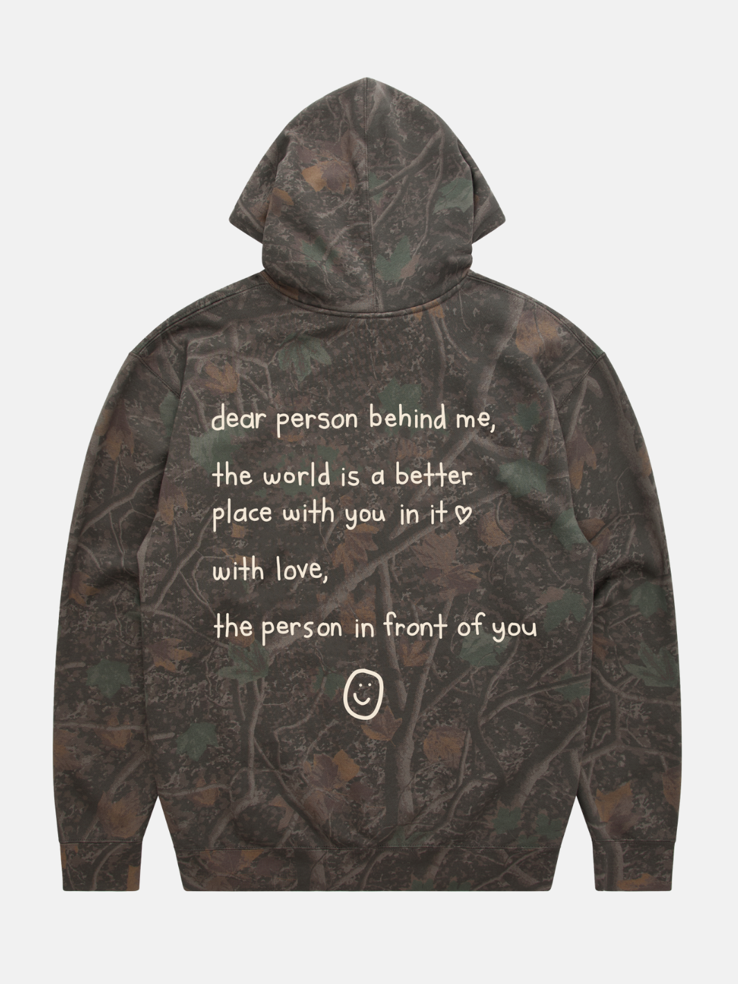 Dear Person Behind Me Hoodie - Dark Camo