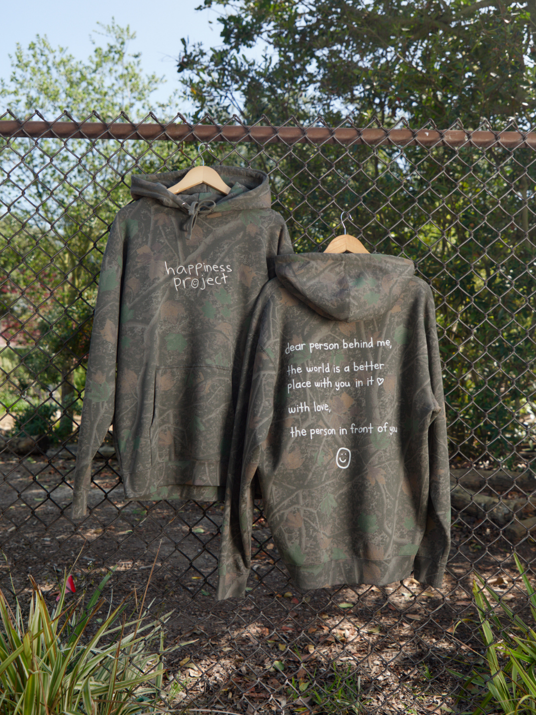 Dear Person Behind Me Hoodie - Dark Camo