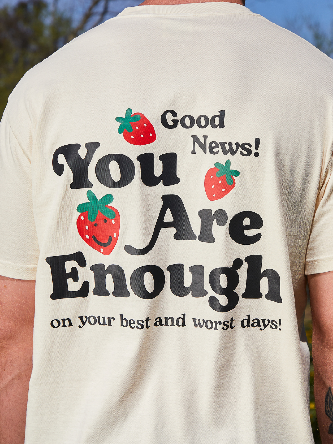 You Are Enough T-Shirt - Cream
