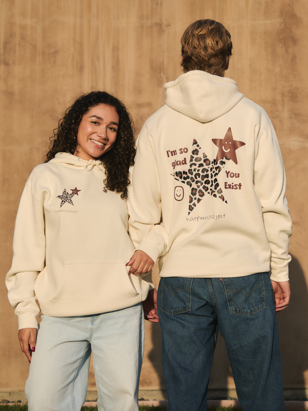 Glad You Exist Hoodie - Cream