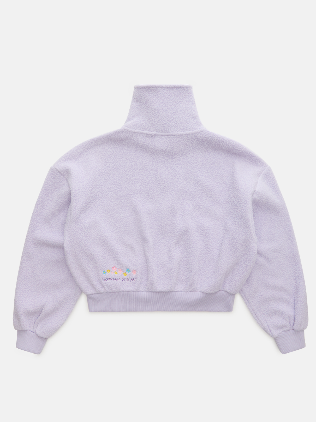 Floral Sherpa Full Zip - Lavender