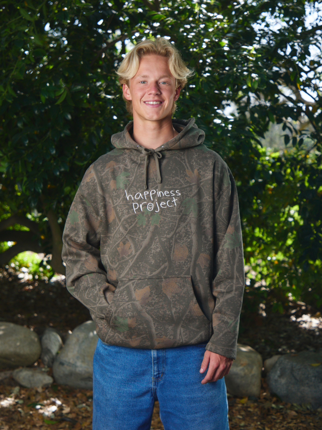 Dear Person Behind Me Hoodie - Dark Camo