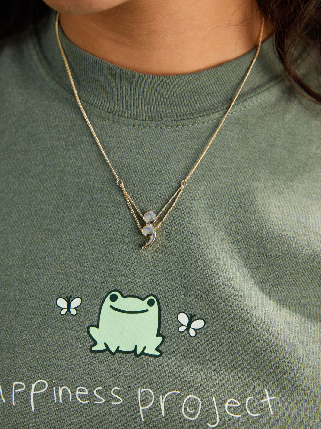 Semicolon Pendant Necklace