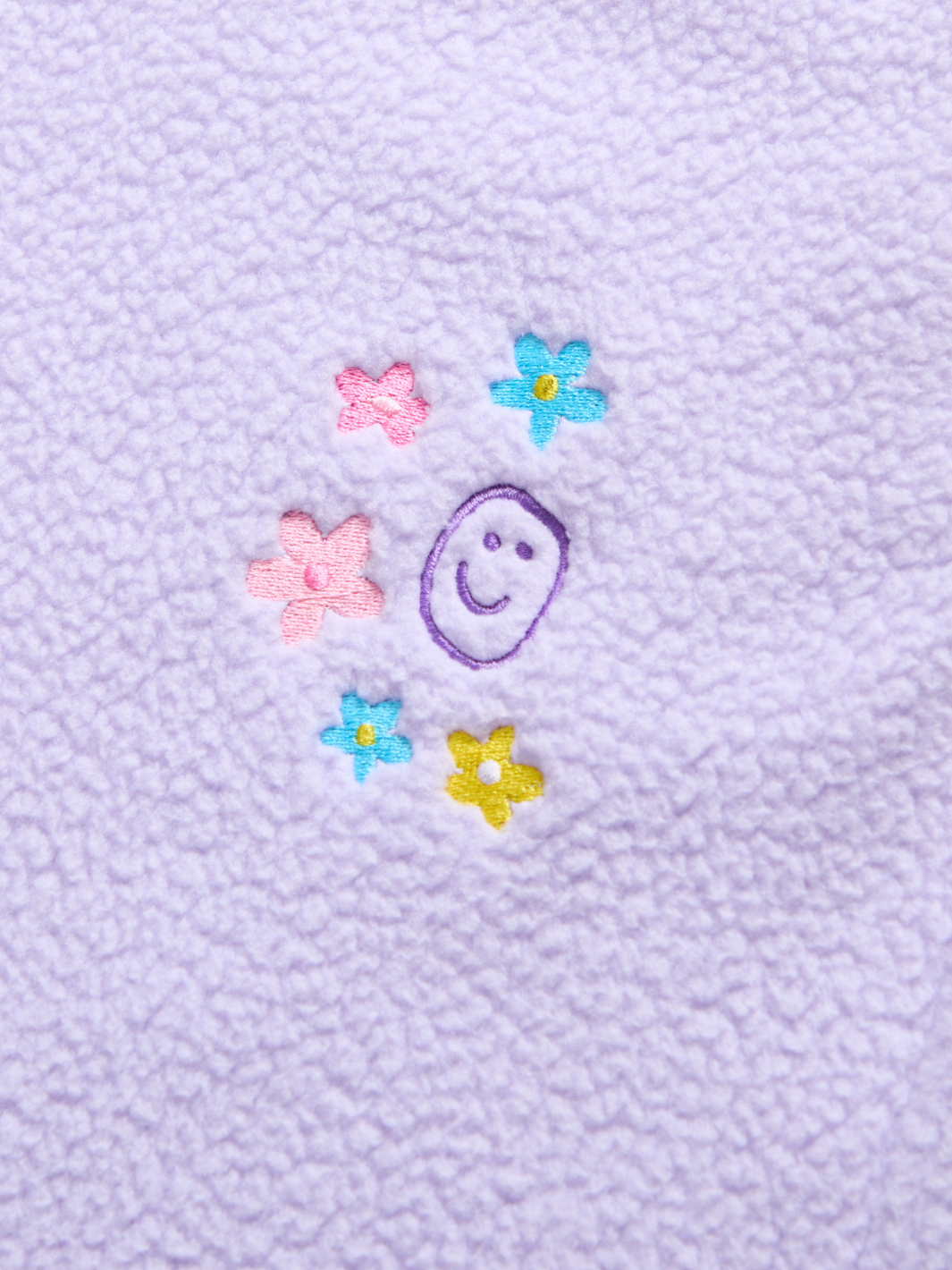 Floral Sherpa Sweatpants - Lavender