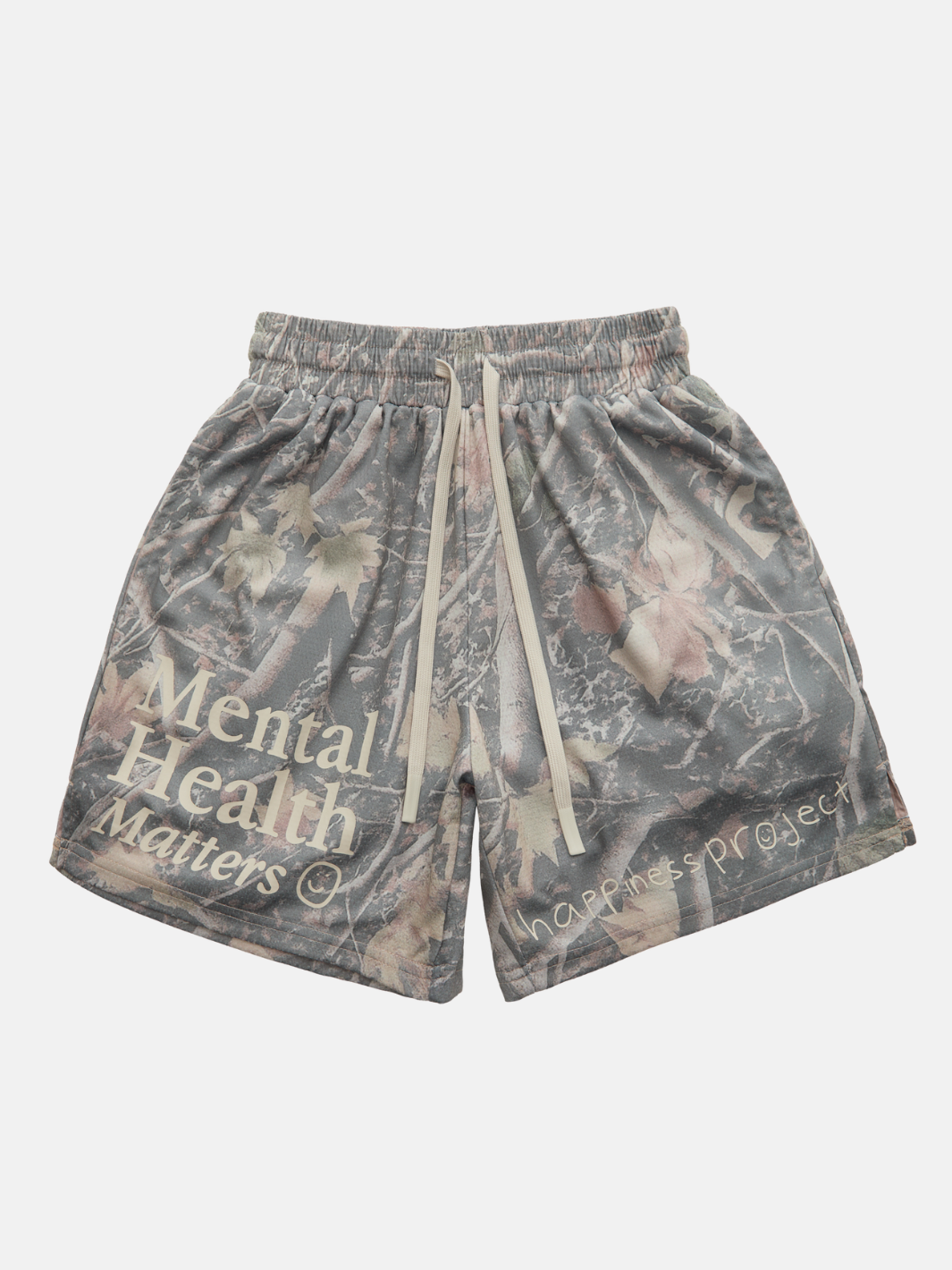 Mental Health Matters Mesh Shorts - Camo / Cream