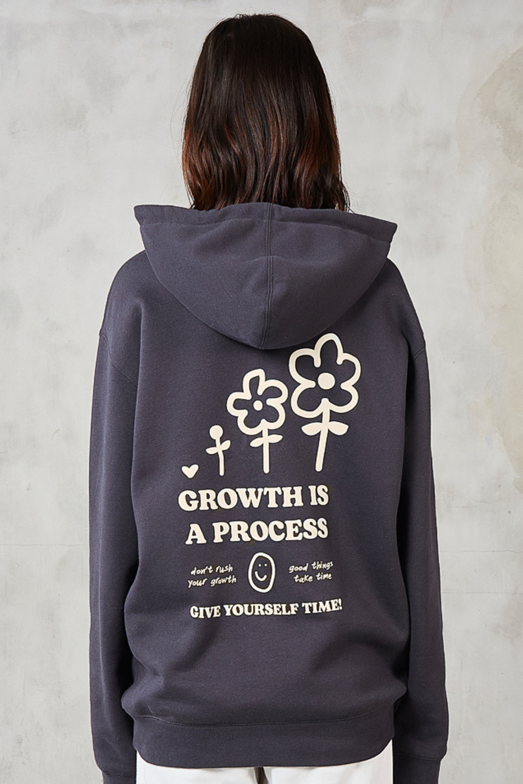 Growth Is A Process Hoodie - Pebble
