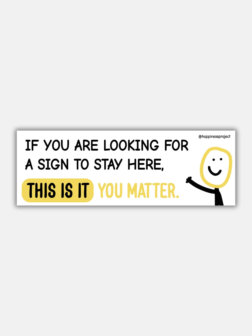 Happiness Bumper Sticker