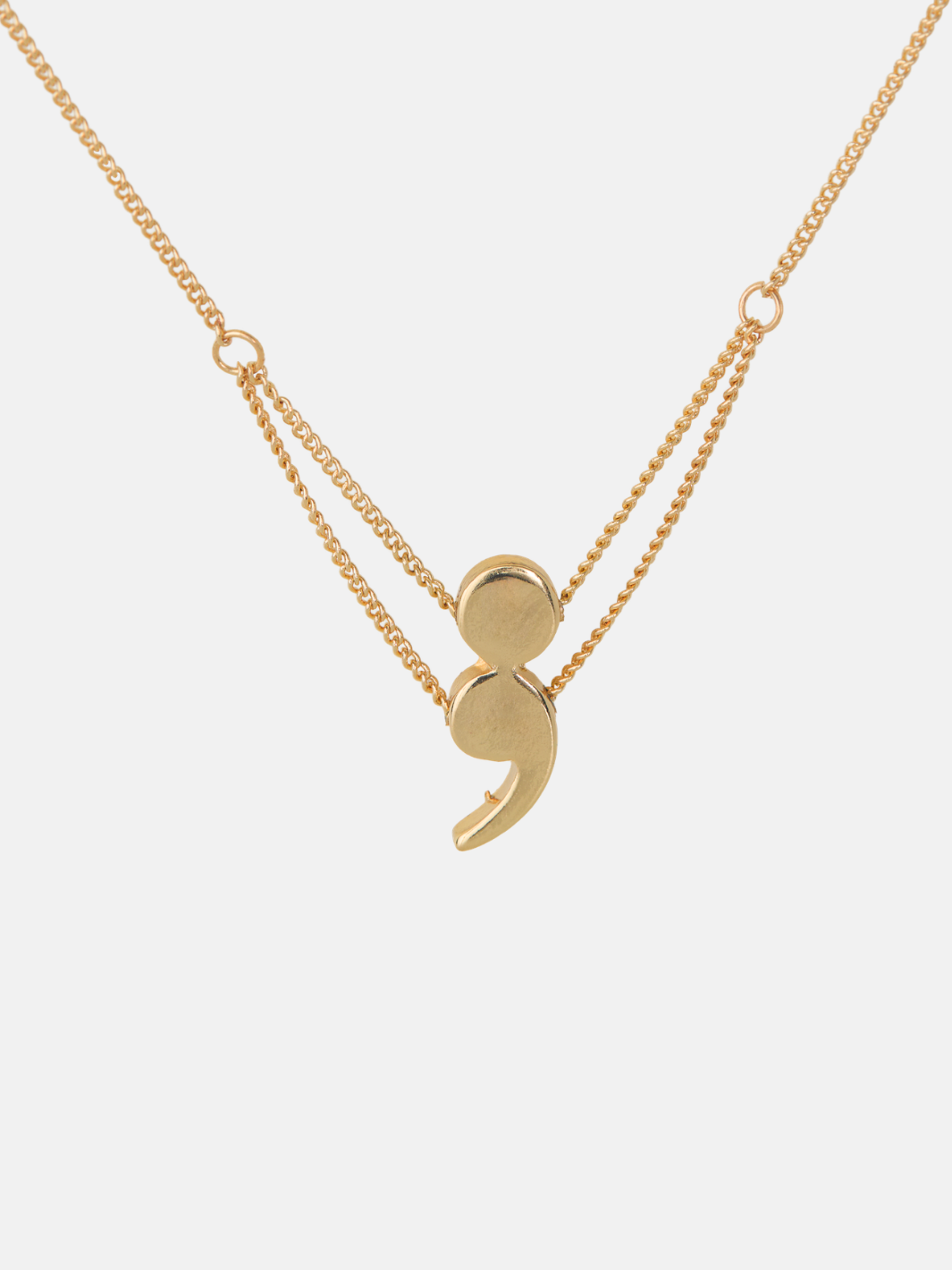 Semicolon Pendant Necklace