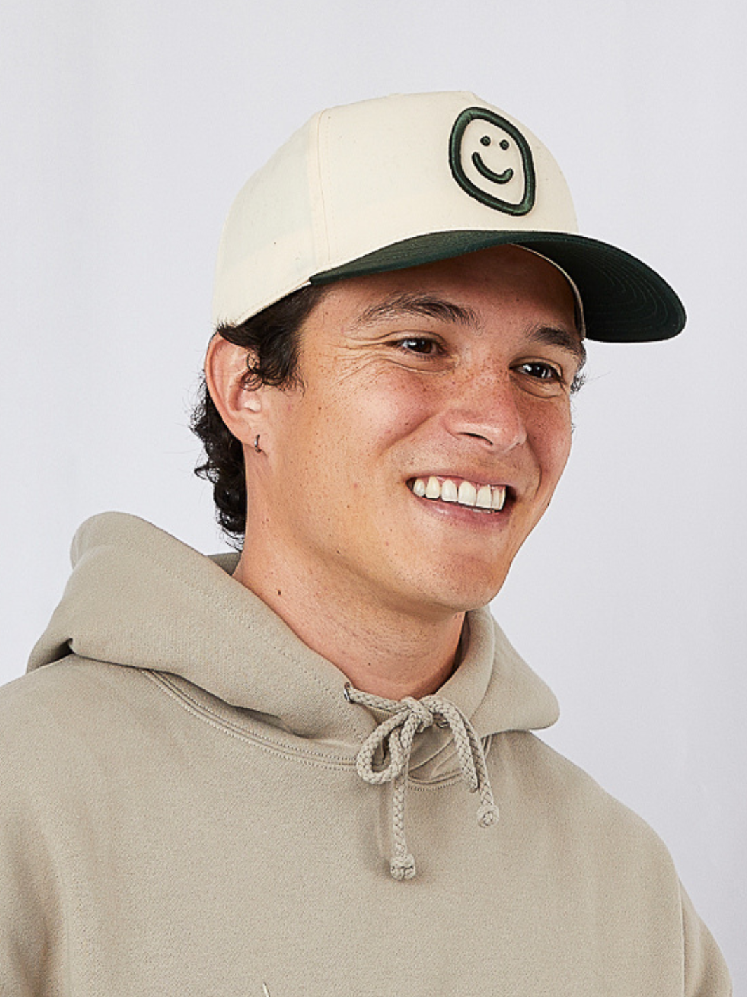 Nick Hat - Natural/Forest Green