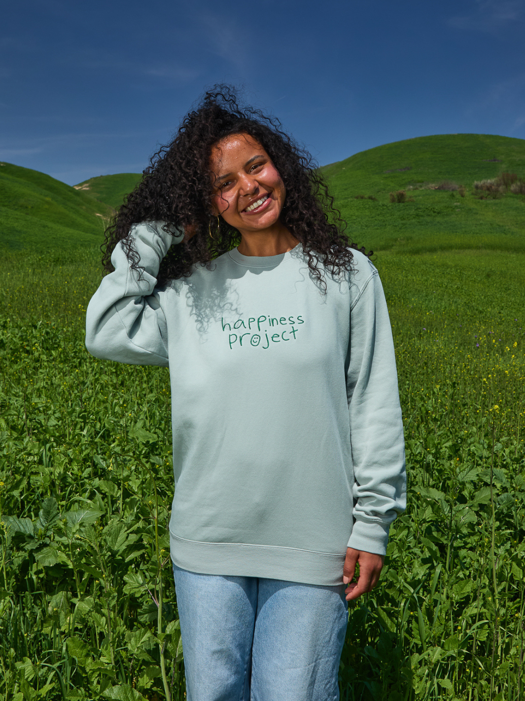 Mental Health Month Crewneck - Sage Green