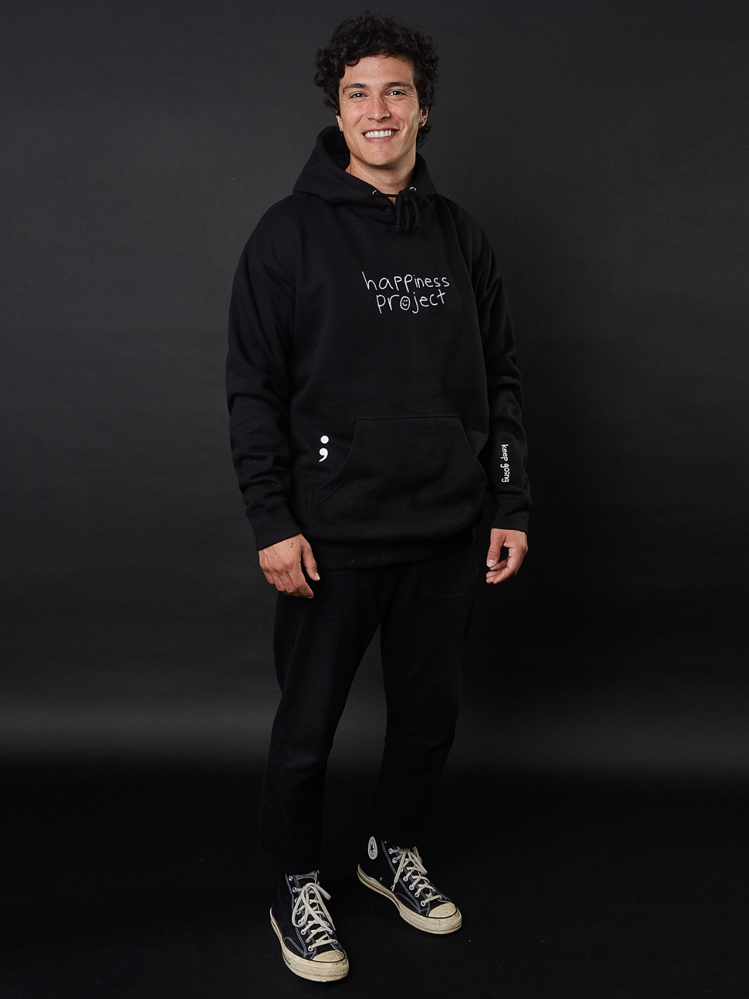 Semicolon Hoodie - Black