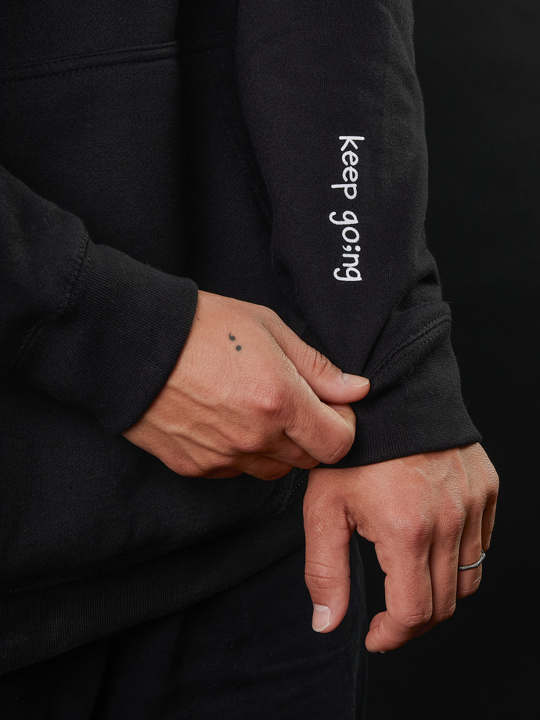 Semicolon Hoodie - Black