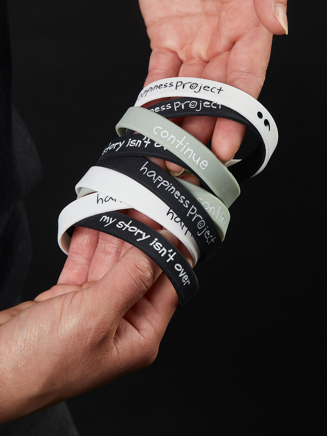 Semicolon Wristband 3 pack