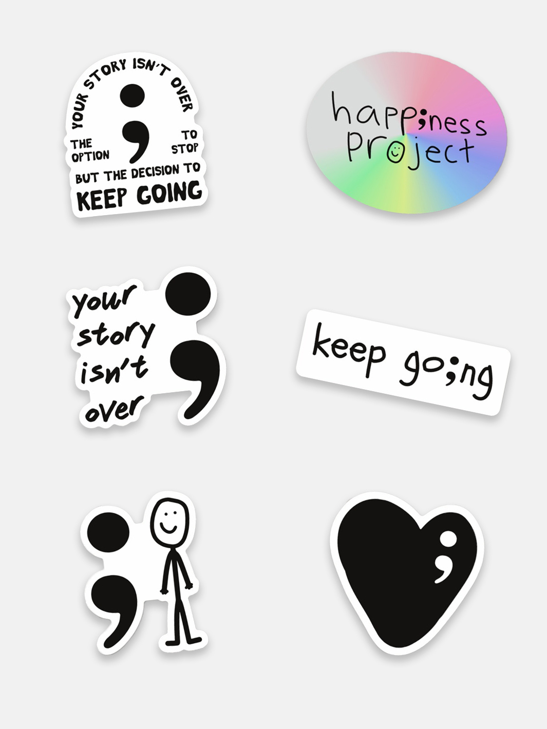 Semicolon Sticker Pack