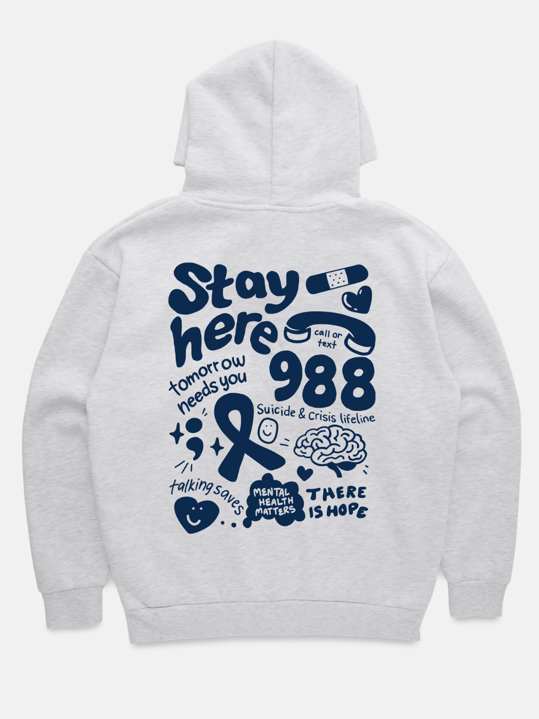 Suicide Prevention Month Hoodie - Heather Gray