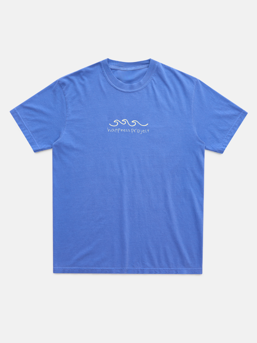 Happiness Comes in Waves T-Shirt - Ocean Blue