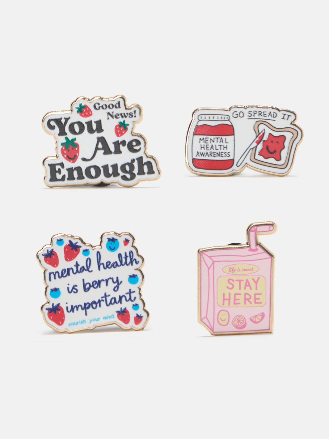 Fruit Enamel Pin Set