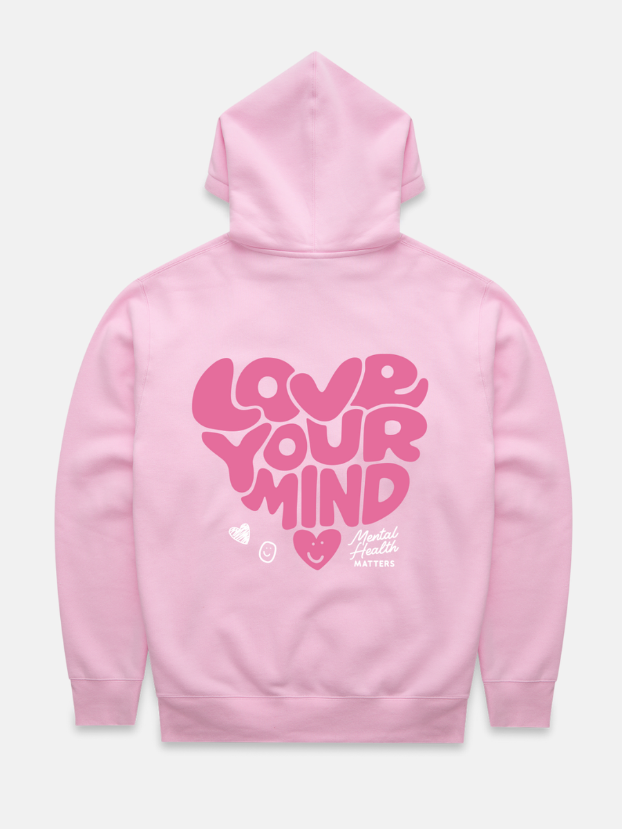 Love Your Mind Hoodie - Pink
