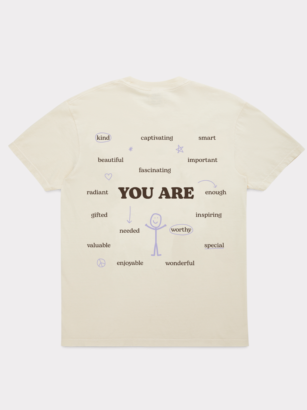 Encourage T-Shirt - Cream