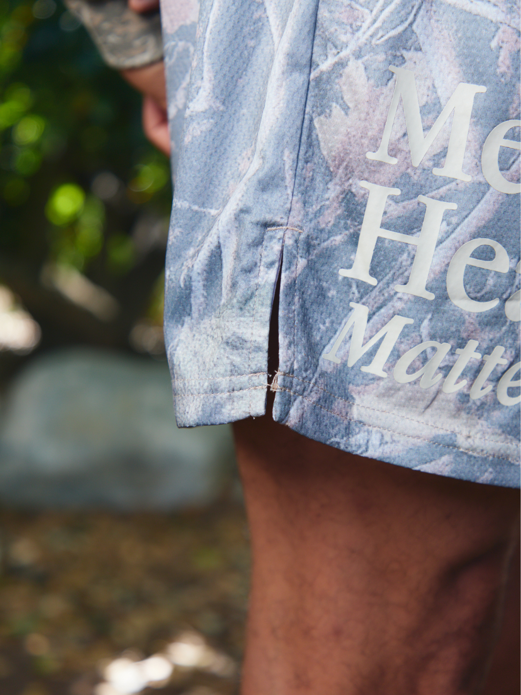 Mental Health Matters Mesh Shorts - Camo / Cream
