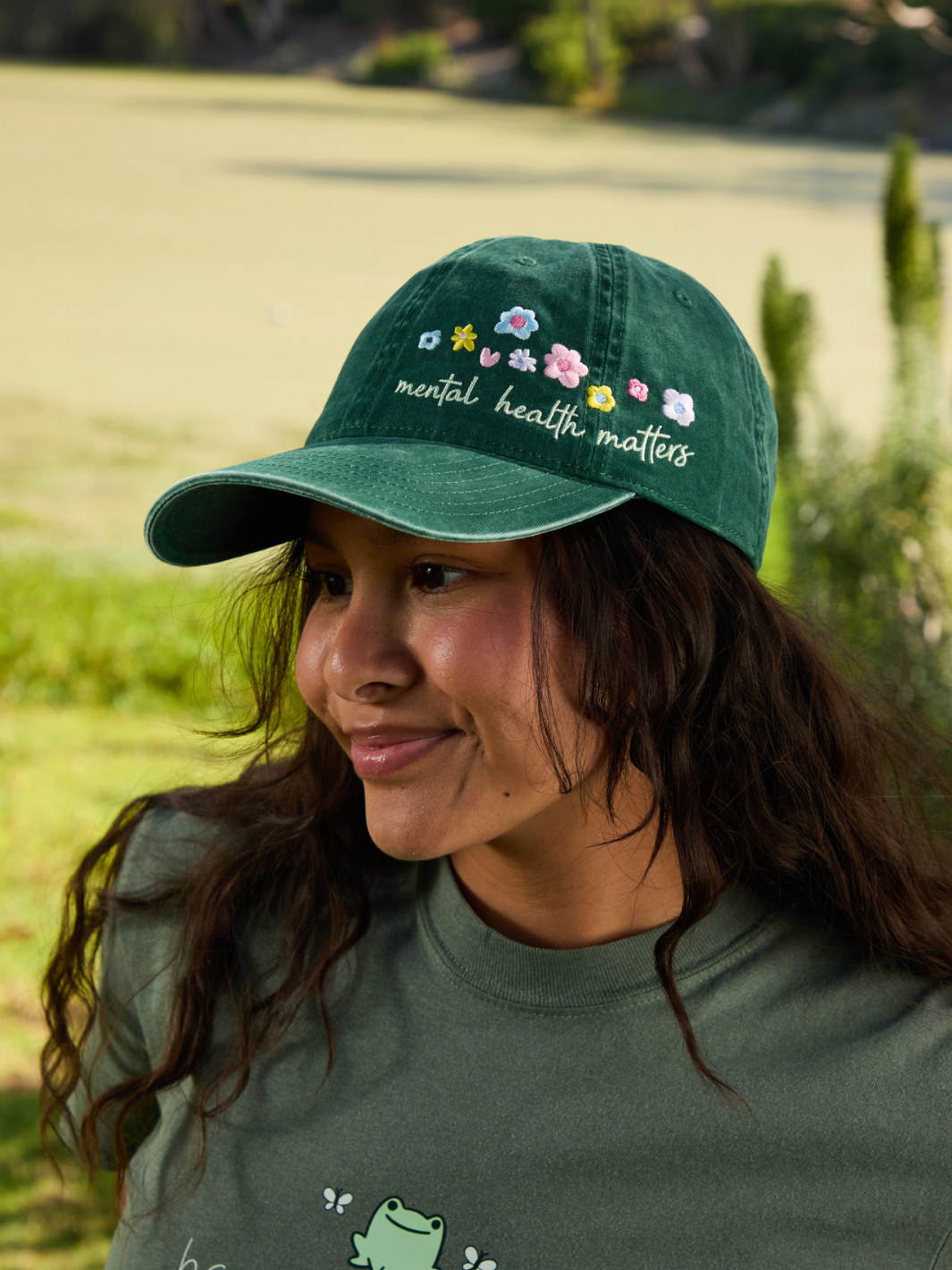Wildflower Dad Hat - Green