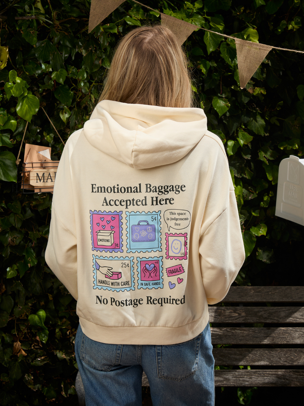 Emotional Baggage Crop Hoodie