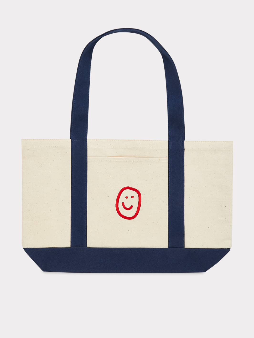 Happiness Heavy Duty Tote - Navy/Red