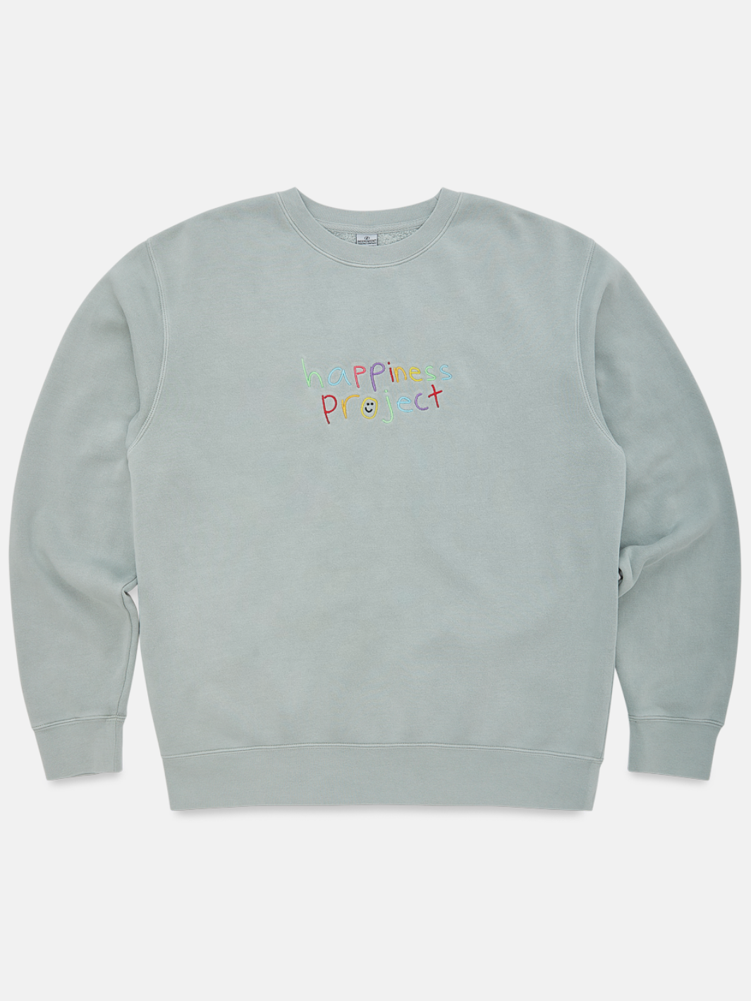 happiness project crewneck #color_sage-green